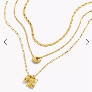 Madewell Three-Piece Washer Chain Necklace Set